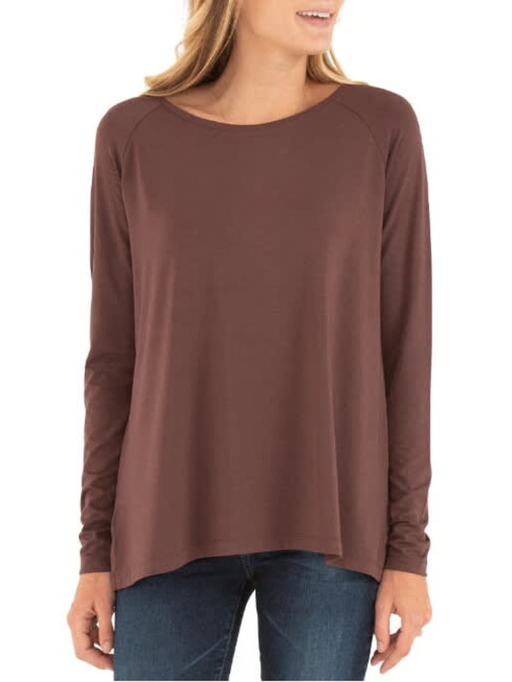 Free Fly Apparel Bamboo Flex Long Sleeve in Umber Size Small Gorpcore NWOT